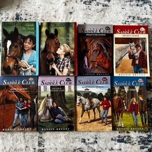 The Saddle Club Paperback Book Lot - set of 8 Bonnie Bryant Booke